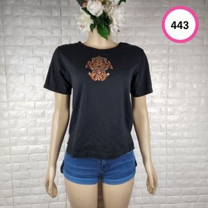 needle & thread black small tee ( 5 for $20 )